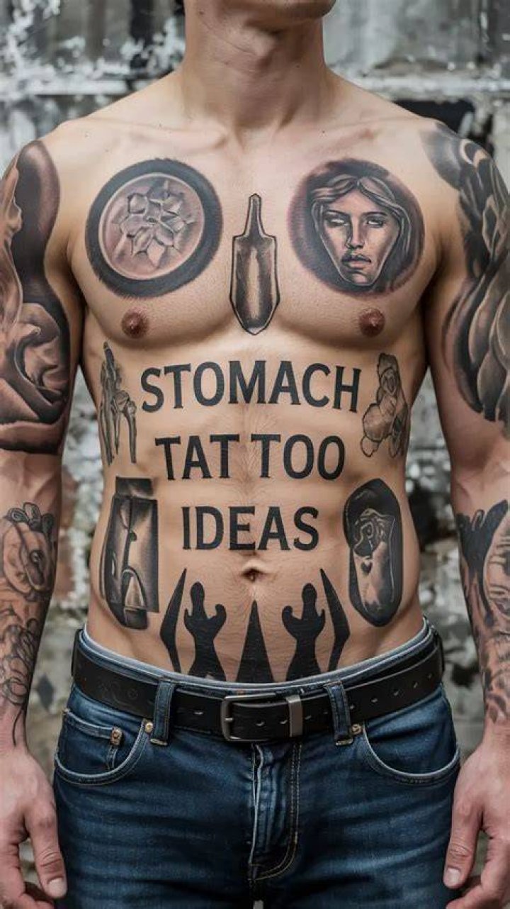 14+ Stomach Tattoo Designs, Ideas Design Trends Premium PSD, Vector