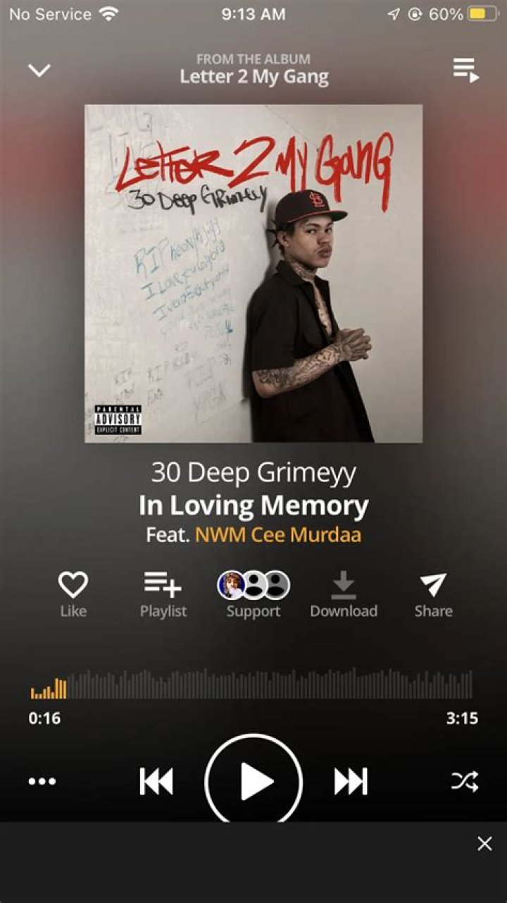 30 Deep Grimeyy In Loving Memory lyrics Matchlyric