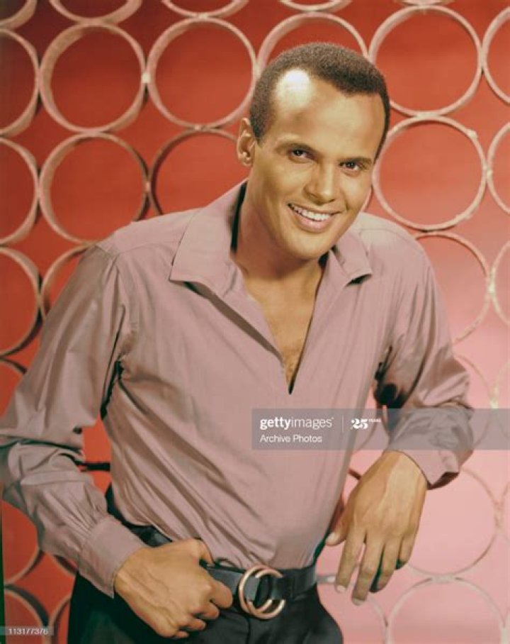 American actor and singer Harry Belafonte with his second wife dancer