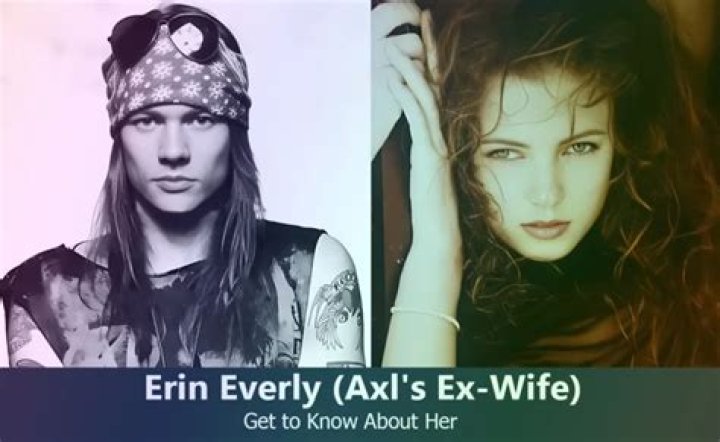 Axl Ros with ex wife Erin Everly and kids Erin everly, Axl rose, Guns