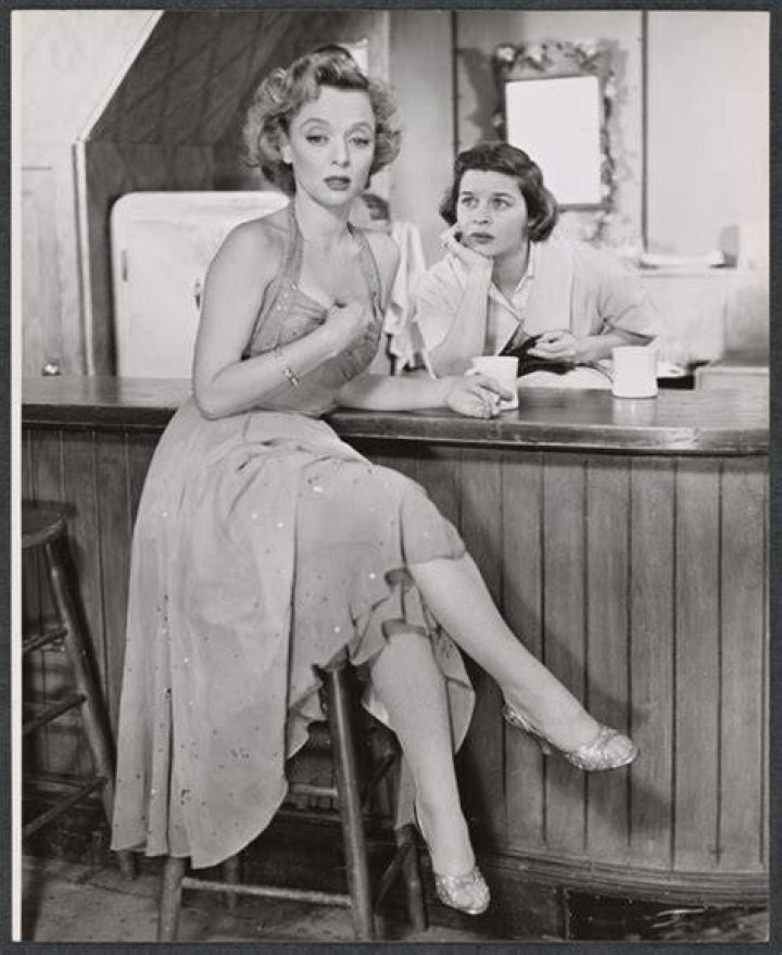 Barbara Baxley and Phyllis Love in the stage production Bus Stop NYPL