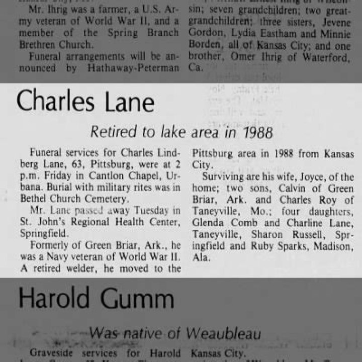 Charles Lane Obituary