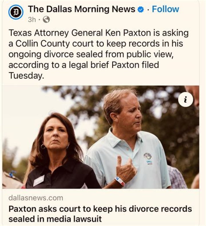 Does Ken Paxton Have a Fake eye?
