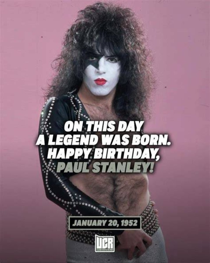 Happy birthday, Paul Stanley Classic Rock Stars Birthdays
