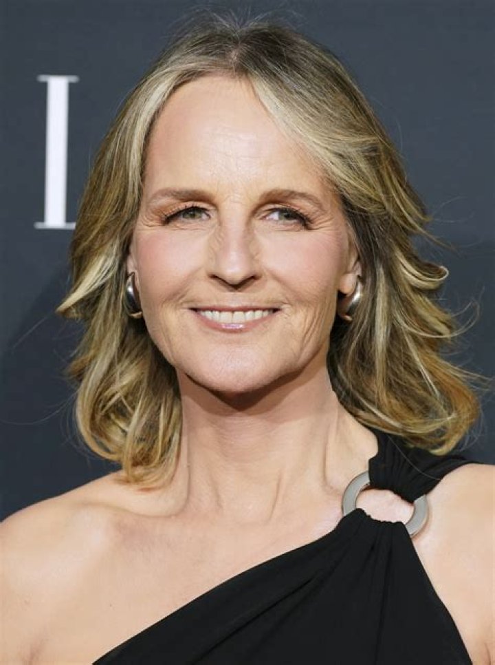 Helen Hunt sports chic black vest and matching slacks for her musical