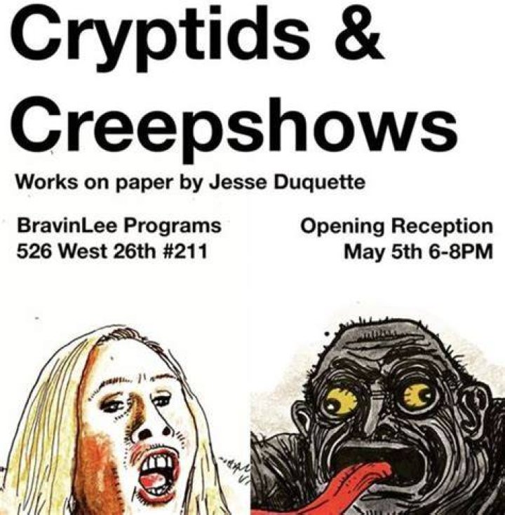 Jesse Duquette Cryptids & Creepshows to Open at BravinLee programs