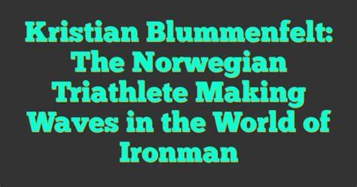 Kristian Blummenfelt Making Waves
