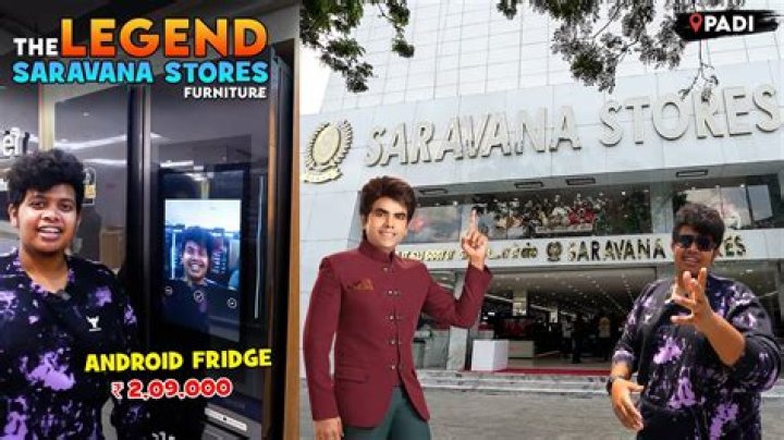 LEGEND Saravana Stores Annachi Marana Mass Entry 🔥 Saravanan Arul at