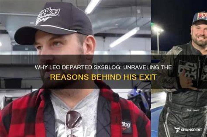 Leo From SXSBlog Announced That He Is Leaving Following Several Bouts