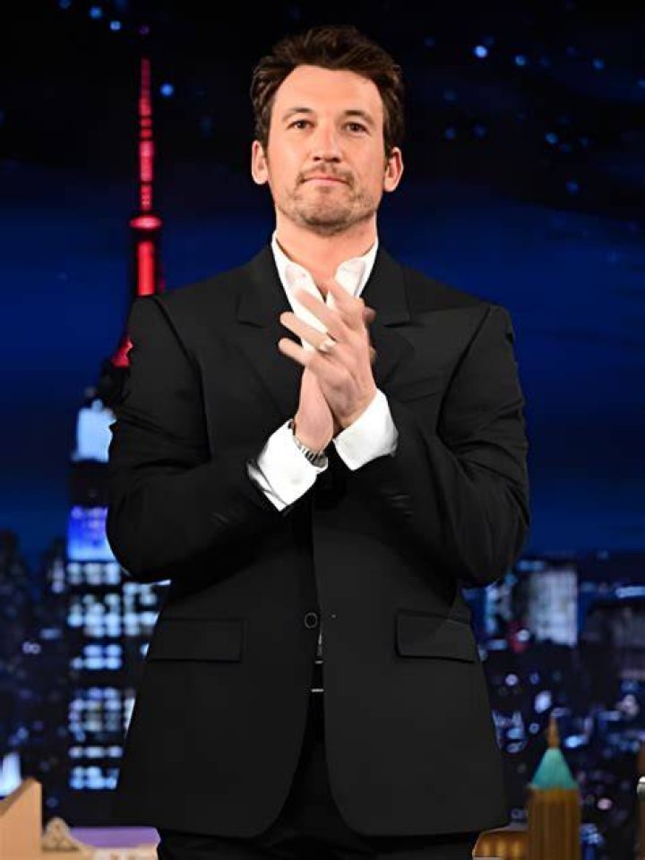 Miles Teller arrives to Jimmy Kimmel Live! holding hands with wife