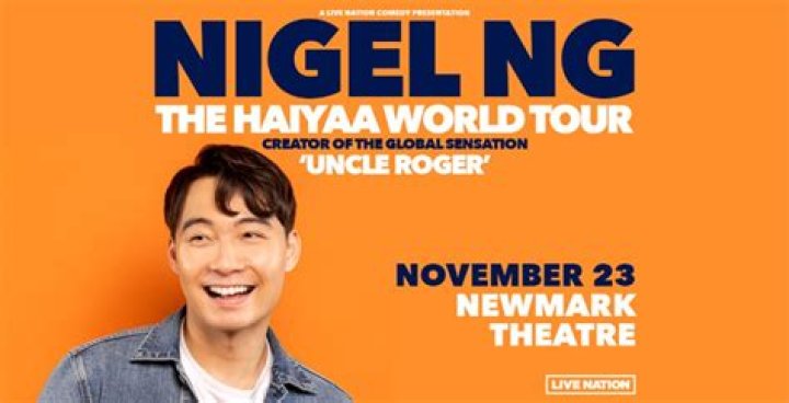 Nigel Ng Tickets Event Dates & Schedule