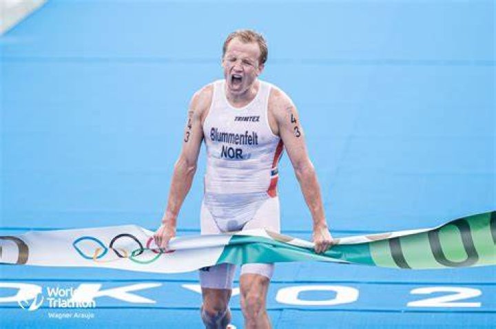 Olympic gold medalist Kristian Blummenfelt looks to "run away from