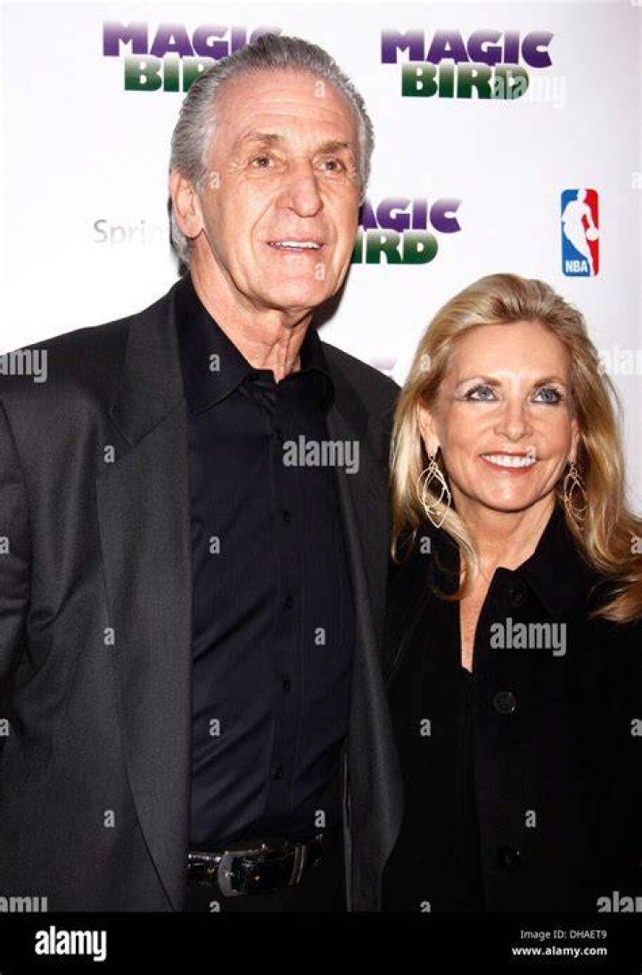 Pat Riley and his wife Chris Riley Broadway opening night of Stock