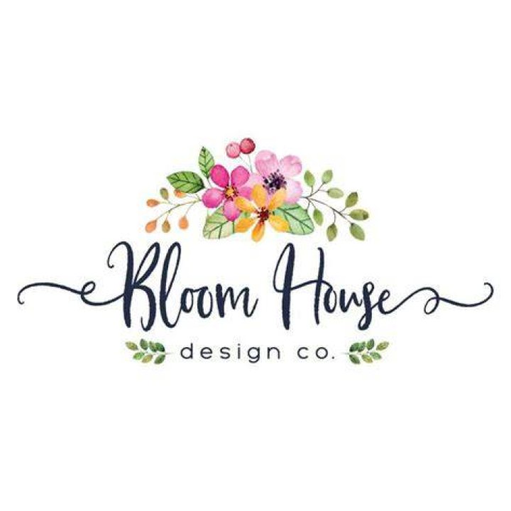 Pretty Floral Premade Logo Design Customized with Your Business Name