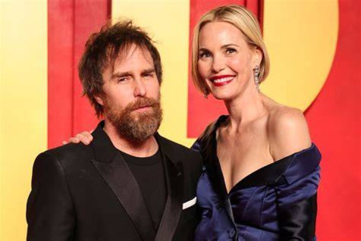 Sam Rockwell and his wife Leslie Bibb attending the Warner Bros