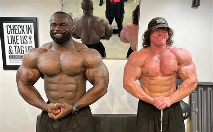 Samson Dauda and Sam Sulek Stand Side by Side Tikkay Khan
