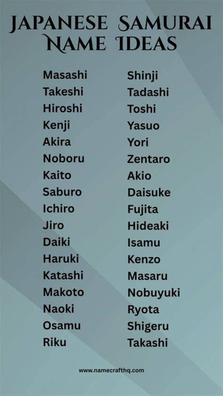 Samurai Name Generator Awesome Japanese Warrior Name Ideas