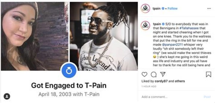 TPain Posts Sweet Message About Wife 17 Years After Proposing She's