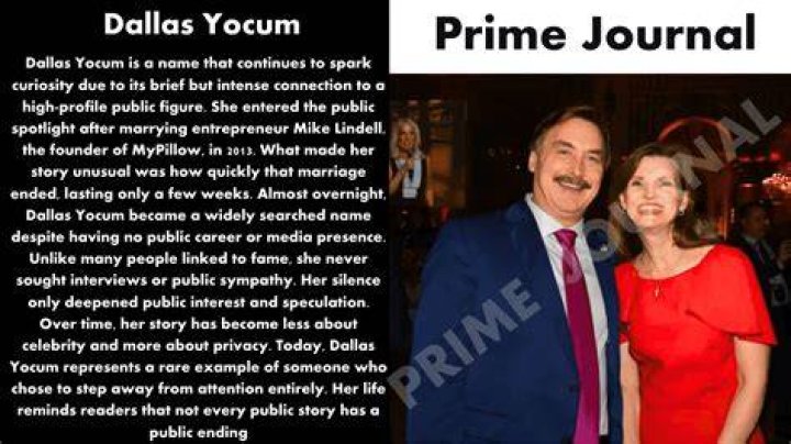 Who is Dallas Yocum? Facts about Mike Lindell's exwife Briefly.co.za