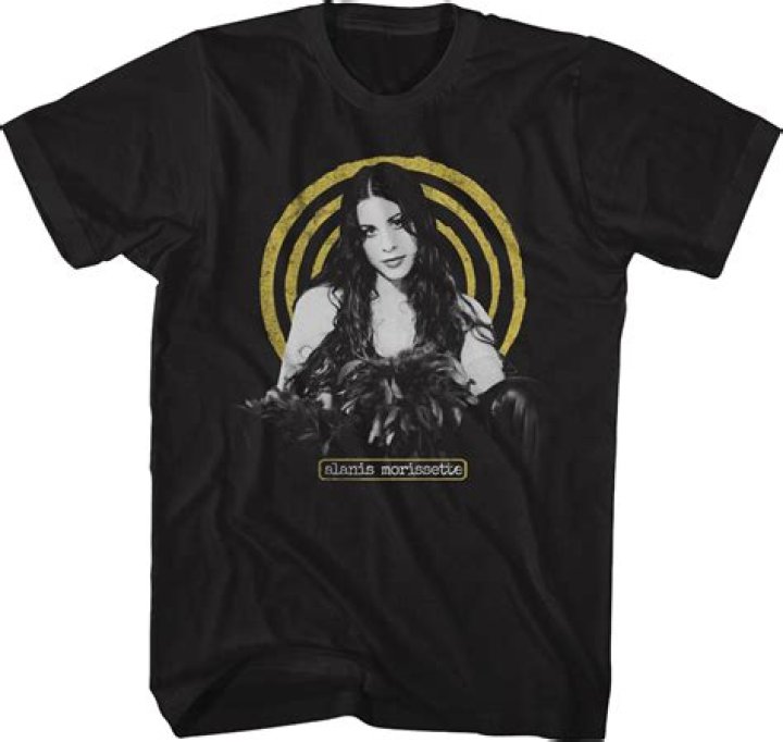 Yellow Spiral Tall Alanis Morissette Shirt Too Cool Apparel Men's